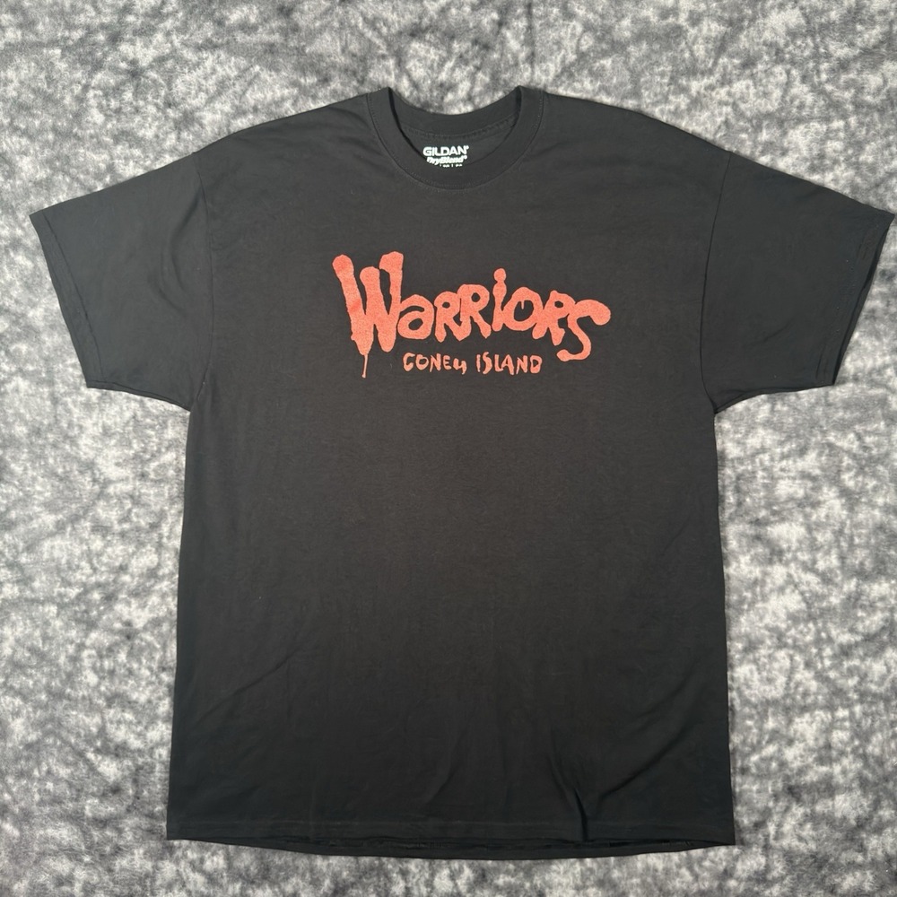 The Warriors Coney Island TShirt Mens XL New York Movie Promo Black Gildan